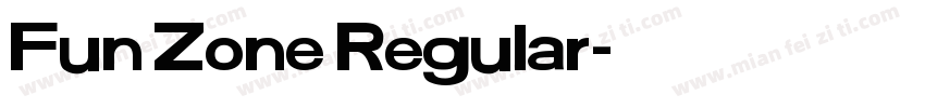 Fun Zone Regular字体转换